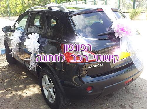 קישוטים רכב לחתונה