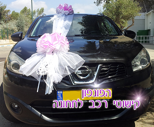קישוטי רכב לחתונה