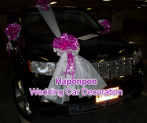 קישוטי רכב לחתונה