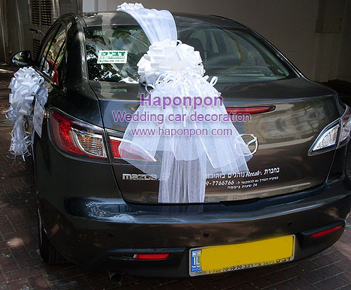 קישוט רכב לחתונה