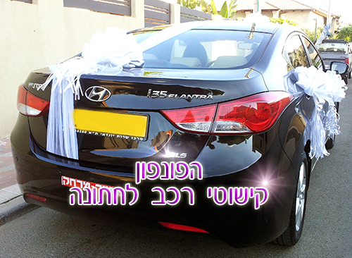 קישוטים לרכב חתונה